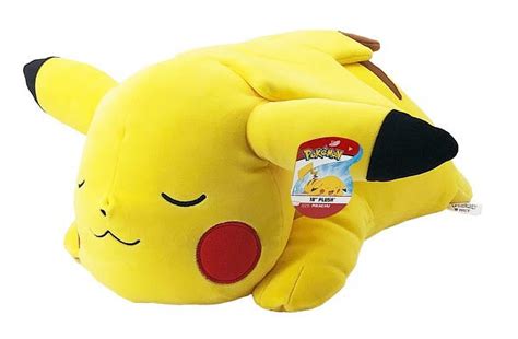 Free Shipping! Pokemon 18-Inch Sleeping Pikachu Plush - Walmart.com ...