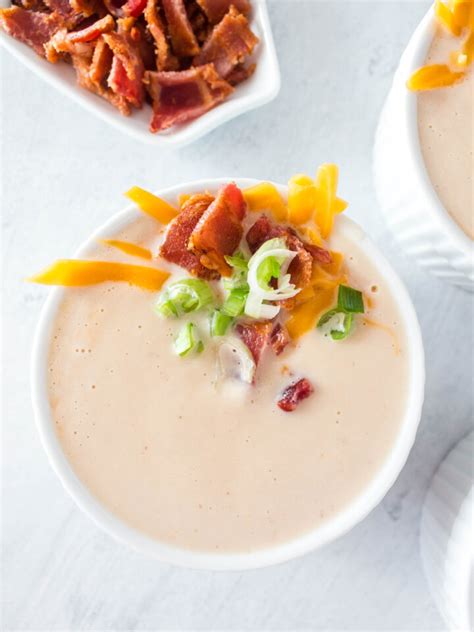 Slow Cooker Ham Cheese Cauliflower Soup Low Carb Keto Lauren