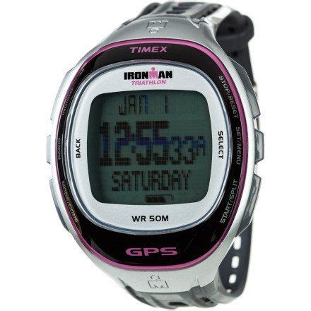 Timex Ironman Run Trainer GPS Heart Rate Monitor Silver Pink