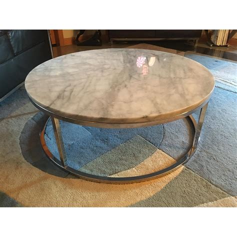 Cb Smart Marble Round Coffee Table Aptdeco