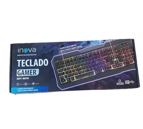 Teclado Gamer Semi Mec Nico Led Rgb Abnt Usb Pc Luiz Eletronicos