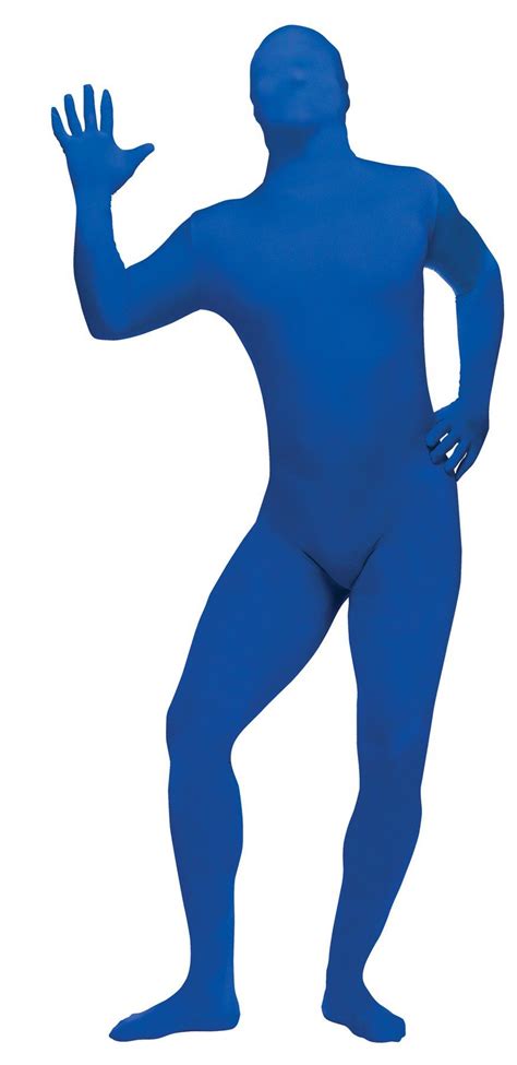 Morph Suit Zentai Blue Kids Costume 12 14 Skin Suit Costume Full