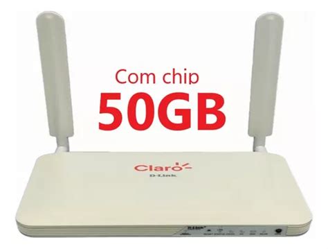 Roteador Modem Dwr B G G Chip De Dados Pr Pago Gb