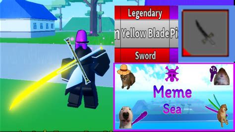 C Ch L Y Yellow Sword Trong Meme Sea Roblox Meme Sea Youtube