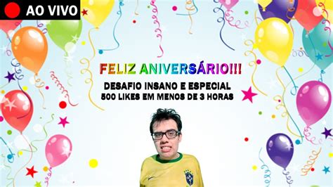 LIVE ESPECIAL DE ANIVERSÁRIO BATE PAPO INSCRITOS E DESAFIO