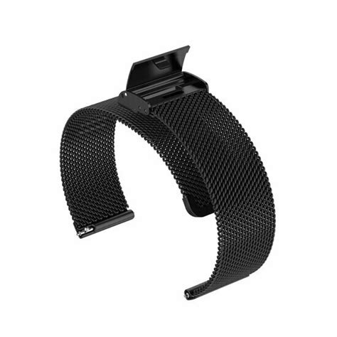 Garmin Venu Milanaise Armband Mit Clipverschluss Schwarz