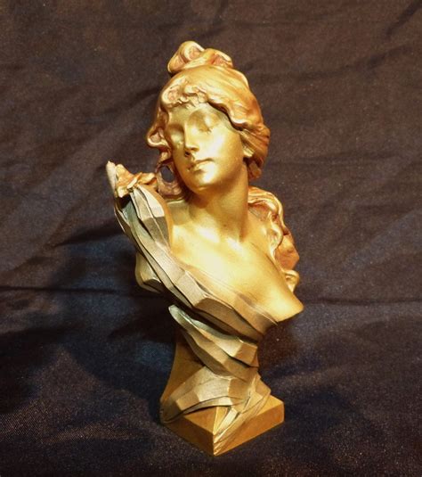 Proantic Sceau Art Nouveau En Bronze Dor Par Charly L Onard Cachet