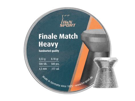 Śrut diabolo H N Finale Match Heavy 4 5 mm 500 szt 92074500215