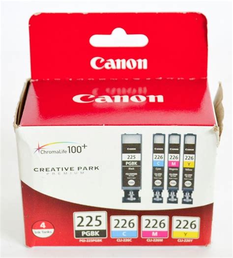 Canon Pgi 225 Bk Cli 226 4530b008 Cmy 4 Pack Value Pack Black And