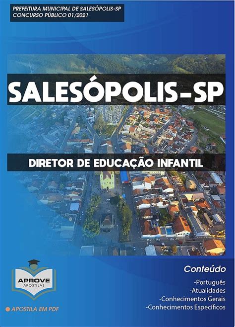 Apostila Sales Polis Diretor De Educa O Infantil Aprove Apostilas