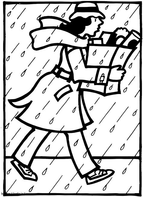 Weather In October coloring page