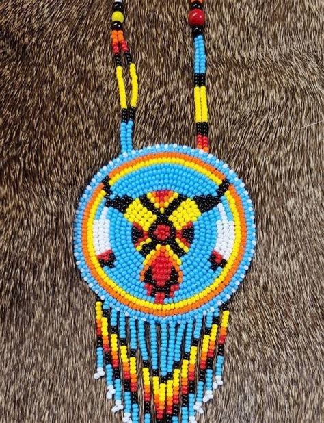 Traditional Native American Hand Beaded Rosette Medallion Munimoro Gob Pe