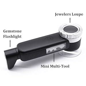 Amazon Loupe Magnifier X Illuminated Handhold Desktop Magnifier