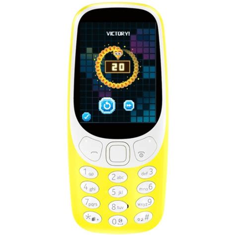 Мобильный телефон Nokia 3310 Dual sim Желтый A00028100 купить по