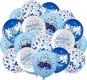 Oktoberfest Deko St Ck Oktoberfest Luftballons Set Wei Blau