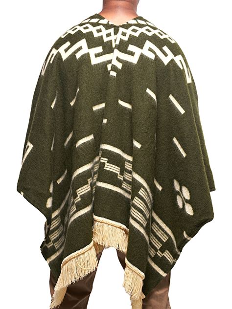 Davlina Clint Eastwood Alpaca Wool Poncho Western Style Unique And