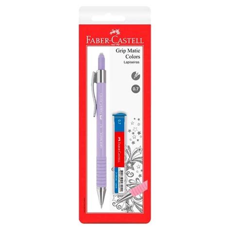 Lapiseira Grip Matic Colors 0 7mm SM 07GMC FABER CASTELL A Casa Das