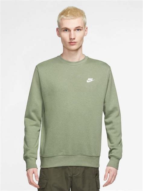 Nike Nsw Club Fleece Crew Sweat Green Uk