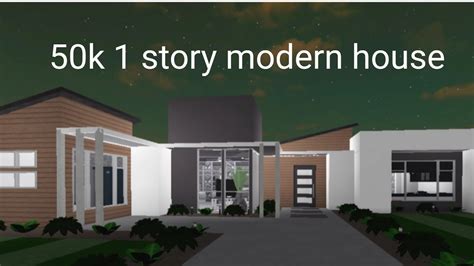 Modern One Story House Plans Bloxburg