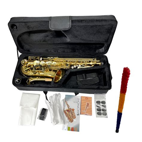 Wholesale Price Brass Golden Lacquer Eb Alto Saxophone Woodwind Musical