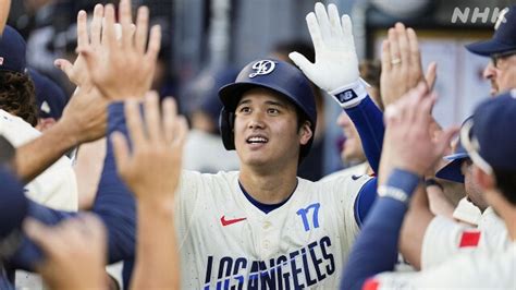 ドジャース 大谷翔平 28号ソロホームラン 大リーグ通算200号まであと1本 Nhk 大谷翔平