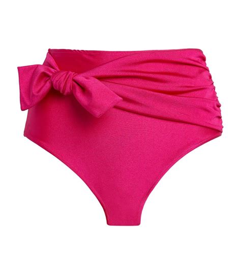 Womens PatBO Pink High Waist Bikini Bottoms Harrods CountryCode