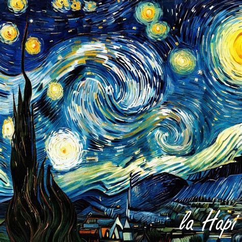 Starry Night Vincent Van Gogh Night Sky Stars Poster Van Gogh Painting ...