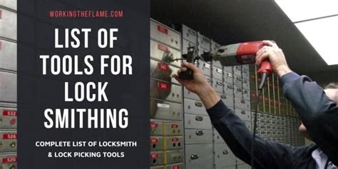 List of Locksmithing Tools & Their Uses 2024 [Updated] - Working the Flame