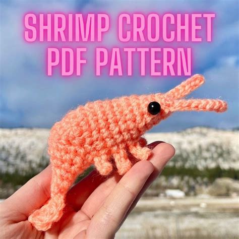 Shrimp Crochet Pattern Amigurumi PDF Etsy Crochet Patterns