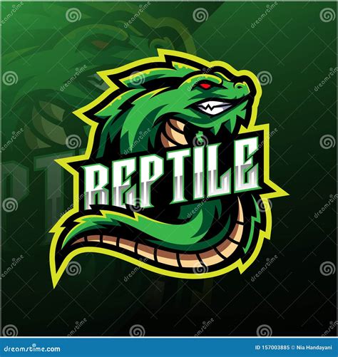 Dise O Del Logotipo De La Mascota Deportiva Del Reptil Ilustraci N Del