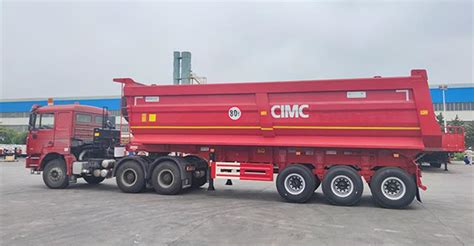 Cimc 4 Axle 80 Ton End Dump Tipper Trailer For Sale In Kenya