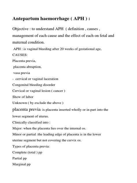 12 Antepartum Hemorrhage | PDF | Menstruation | Health Sciences