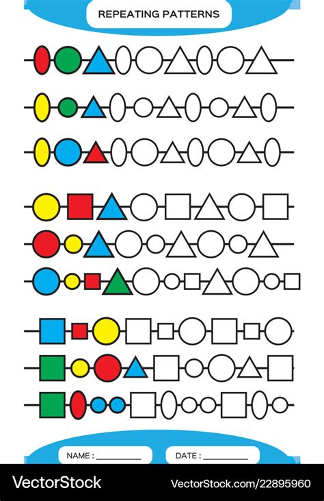 Repeating Patterns Worksheets