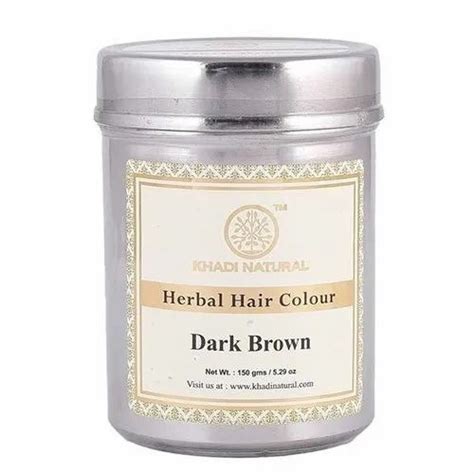 Khadi Natural Herbal Hair Colour Dark Brown 150g At Rs 275box