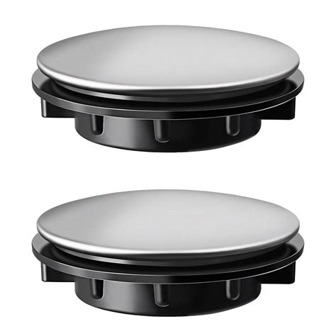 2pcs Stainless Steel Kitchen Sink Tap Hole Covers Washbasin Hole Plugs