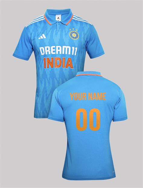 Buy Official Icc Cwc 23 Men India Cricket Odi Fan Printed Half Sleeves