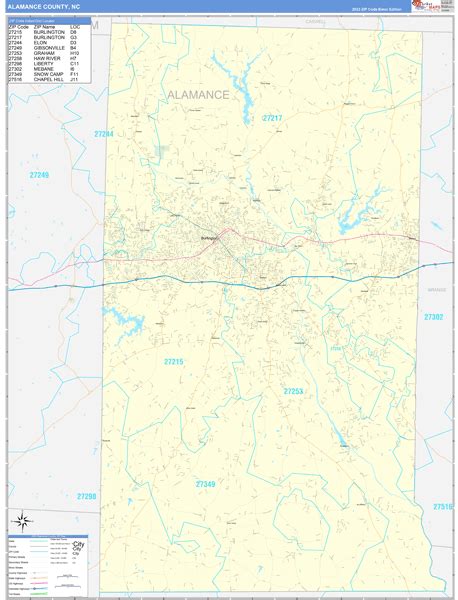 Alamance County Map