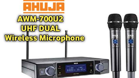 Ahuja AWM 700U2 Dual UHF Wireless Microphone Unboxing Review