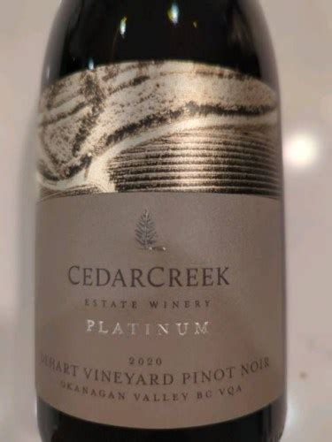 Cedar Creek Estate Winery Platinum Dehart Vineyard Pinot Noir Vivino Us