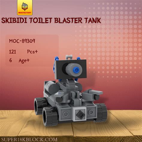 Moc Factory 89309 Skibidi Toilet Blaster Tank Super18k Block