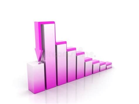 3d Business Growth Bar Graph Stock Illustration Illustration Of