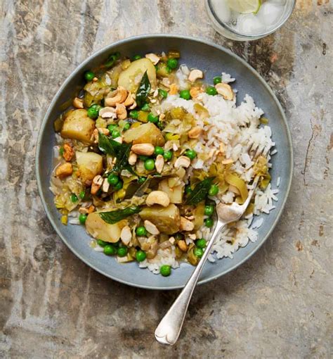 Meera Sodha S Vegan Recipe For Leek Potato And Cashew Nut Curry The