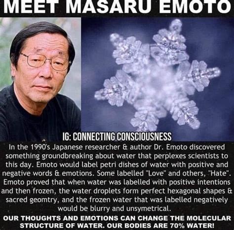 Meet Masaru Emoto Connecting In The 1990 S Japanese Researcher And Author Dr Emoto Discovered