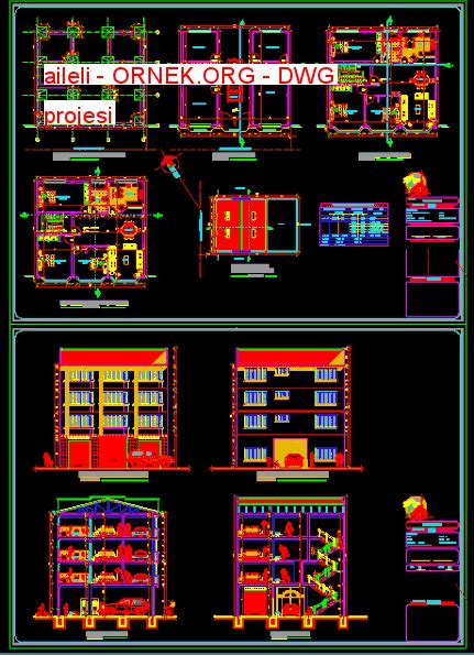 Proje Sitesi Loft Projesi Autocad Projesi