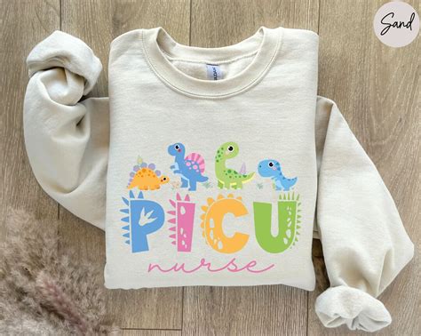 Pediatric Nurse Sweatshirt PEDS Dinoaurs Shirt PEDS Nurse Sweatshirt