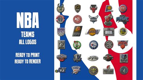 3D USA Basketball All Teams Logos Printable and Renderable - TurboSquid ...