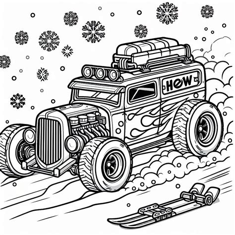 58 Coloriage Hot Wheels Gratuit Pour Ceux Qui Aiment La Vitesse