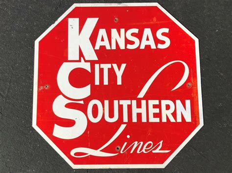 KCS Locomotive Logo Sign Plaque Kansas City Southern SD50 7011 ...