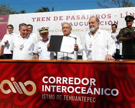 Inaugura Amlo Tren Interoce Nico Del Istmo Uniendo Oc Anos Y