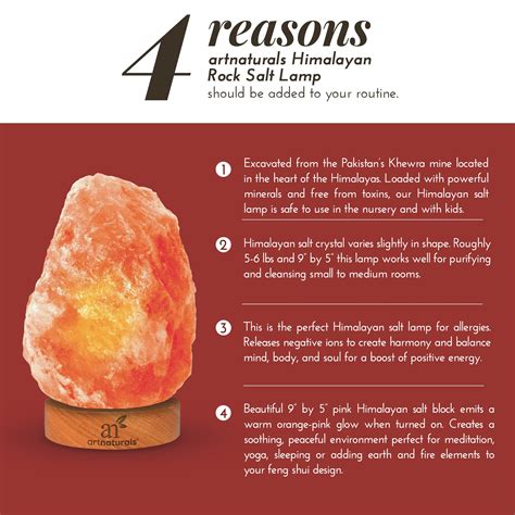 Himalayan Salt Lamp With Dimmer Switch All Natural And Handcrafted With